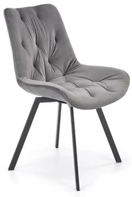 OTOČNÁ JEDÁLENSKÁ STOLIČKA TIARA ŠEDÁ