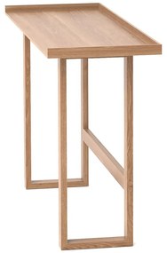 Písací stôl z masívneho dubového dreva Wireworks Slim
