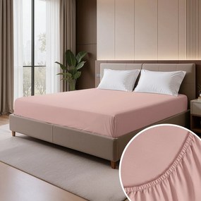 MAKOSATÉNOVÉ PRESTIERADLO NOVA3 100X200 CM RUŽOVÉ