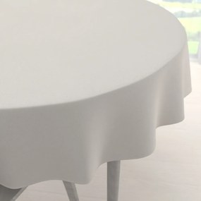 Biante Dekoračný okrúhly obrus BKS-403 Svetlo sivobéžový Ø 130 cm