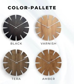 Luxusné dubové nástenné hodiny I SENTOP MAS014-TERA