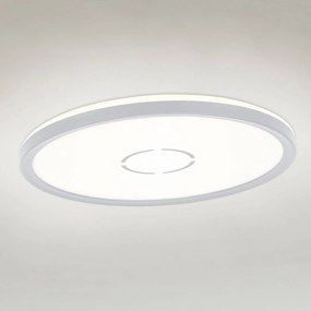Stropné LED svietidlo Free, Ø 29 cm, striebro