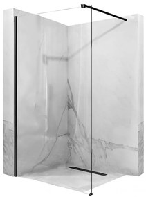 Sprchová stena Walk-in Aero Rea K7580 80x195 black