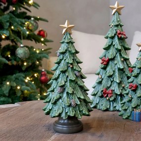 Zelený vianočný stromček so šiškami Noël Tree z polyresinu – Ø 11*24 cm