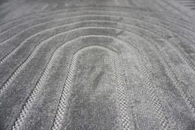 Koberec Zen Garden 2405 GREY – sivý obdĺžnikový s vzorom Rozmer: 60x100 cm
