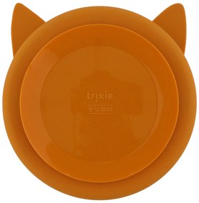 Detský silikónový tanier s prísavkou Mr. Fox