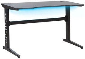Herný stôl RGB LED 120 x 60 cm čierny DEXTER Beliani