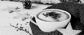 Obraz - Zimné cappuccino (120x50 cm)
