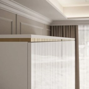 ŠATNÍKOVÁ SKRIŇA NESSIE BIELY LESK 4D2 PUSH