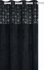 Velúrový záves GLOSSY čierny 140x250 cm