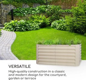 Blumfeldt Blum High Grow Straight, vyvýšený záhon, 120x60x60cm, 432l, oceľ