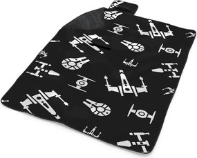 Sablio Plážová deka Star Wars Vesmírne lode Pattern: 200x140 cm