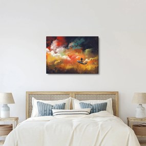 Obraz - Muž plaviace vesmírom (70x50 cm)