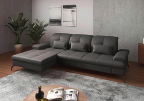 XXXLutz ROHOVÁ SEDAČKA, textil, koža, mokka Sit & More - Sedačky - 000144011718