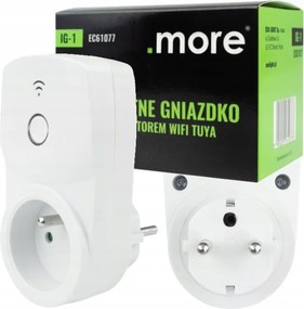 ECOLIGHT Múdra zásuvka s Tuya WiFi programátorom