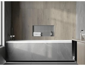 Mexen X-Wall-NR, polička na zapustenie pod obklad bez goliera 60 x 30 cm, oceľová, 1911603010