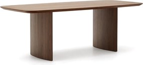 Hnedý jedálenský stôl v dekore orecha 100x240 cm Litto – Kave Home