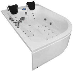 M-SPA -  Pravá kúpeľňová vaňa SPA TURBO PLUS hydromasážou 180 x 120 x 54 cm (MSPA1631-TURBO+ -R)