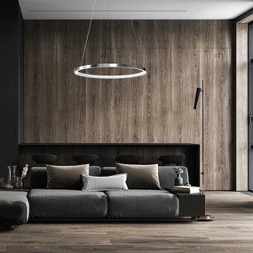 Závesné LED svietidlo Hoop, 1x LED 27w, 4000k, ch