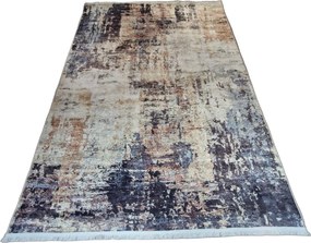 HU Sivo béžovo modrý moderný koberec VELVET M299 Rozmer: 60x100 cm
