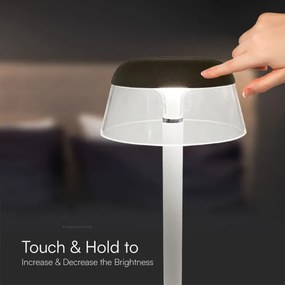 LED Stm. nabíjacia dotyková stolná lampa LED/3W/5V 3000-6000K biela