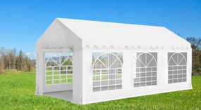 Záhradný pavilón 6x3x2,8 m - biely - 8 stien