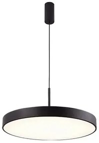 Moderný LED luster Marcello 40 Cct čierna s diaľkovým ovládaním
