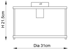 Endon 96150 - Stropné svietidlo HOPTON 1xE27/10W/230V lesklý chróm