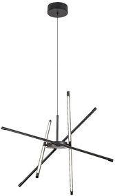 Rabalux 72338 - LED Luster na lanku HENLI2 LED/40W/230V 3000K čierna