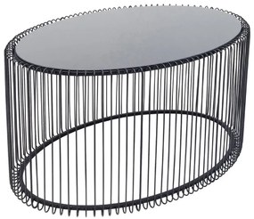 Wire konferenčný stolík čierny 60x90cm