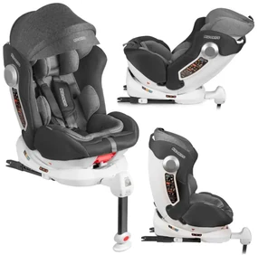 Otočná autosedačka Stigo - šedá | ISOFIX