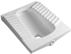 Aqualine Aqualine, AGADI turecké WC nášľapné 50x61,5cm, biela, TU0586