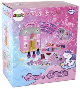 Lean Toys Rozkladací domček plný kozmetických produktov
