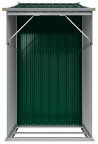 Záhradná kôlňa zelená 277x93x179 cm pozinkovaná oceľ
