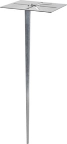 Vonkajšia lampa čierna so zemným hrotom a káblovou priechodkou 50 cm IP44 - Solo Deluxe