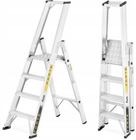 ALVE Schodíky jednostranné hliníkové 9304 PROFI PLUS FORTE