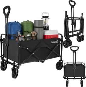 Skladací transportný záhradný vozík 90 l - 70,5 x 47 x 46 cm