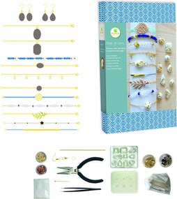 Výroba šperkov - náramky a šperky z cementu a zlatej fólie