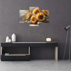 Obraz - Maľba slnečníc (90x60 cm)