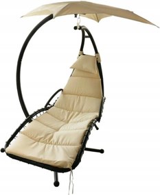 Garden Line BEŽOVÉ ZÁHRADNÉ HÚPAVÉ KRESLO