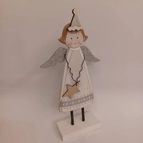 DECOLED Dekorácia, anjel, 11,5 x 4 x 23 cm
