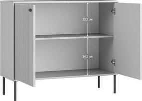 Skrinka ARIS 2D, sivá