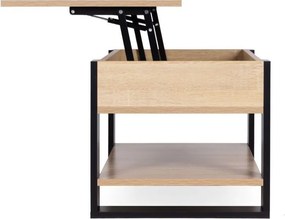 Rozkladací konferenčný stolík s výklopnou doskou 90 cm