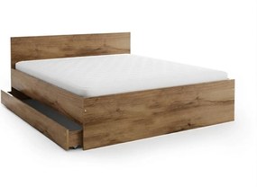 Posteľ ELISA 180 x 200 cm, dub artisan Rošt: S latkovým roštom, Matrac: Matrac COCO MAXI 20 cm