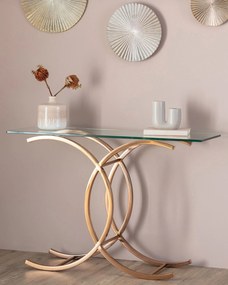 Konzolový stolík Chica rose gold 128 x 40 x 79 cm