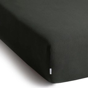 Tmavosivá napínacia plachta jersey 200x200 cm Amber – Restilo