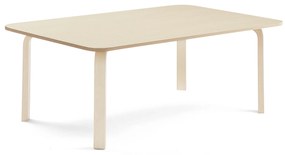 Stôl ELTON, 1800x800x530 mm, laminát - breza, breza