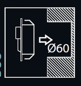 LED nástenné svietidlo Skoff Rueda čierna teplá biela 230V MA-RUE-D-H