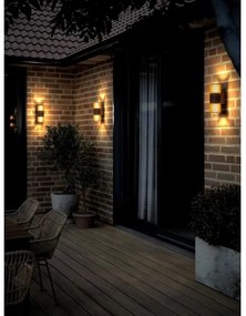 Nordlux - Vonkajšie nástenné svietidlo ALUDRA 2xE27/15W/230V IP54 hnedá
