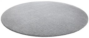 Moderný okrúhly koberec LATIO 71351060, prateľný, striebro